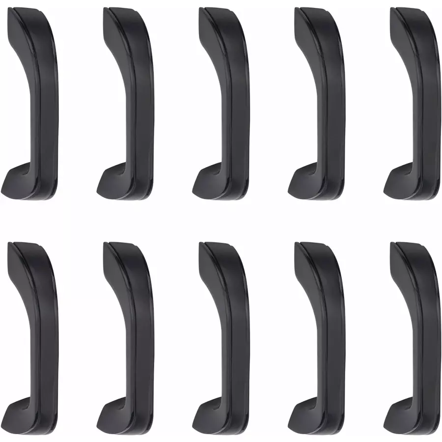 Atom Zinc Black Glossy Finish Cabinet/Drawer Handle, CH-ZN-252-BLK-04-110 (Pack of 10)