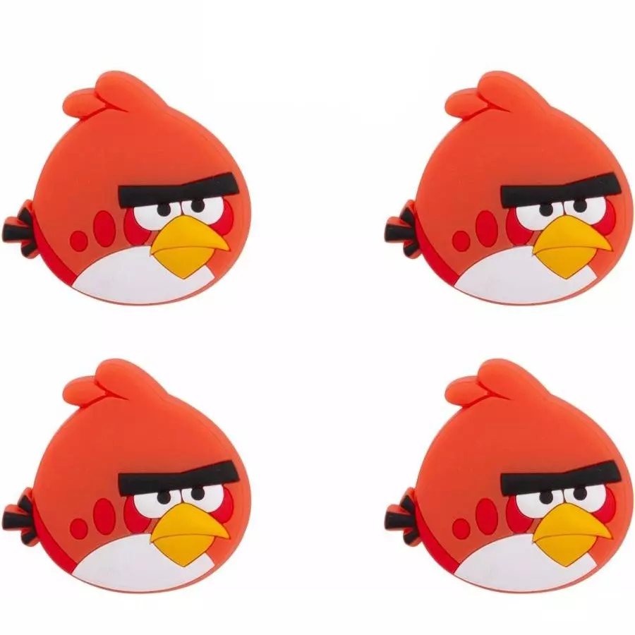 Atom Angrybird Zinc Red Matte Finish Cabinet/Drawer Knob, KB-CHILD-ANGRYBIRD-RED