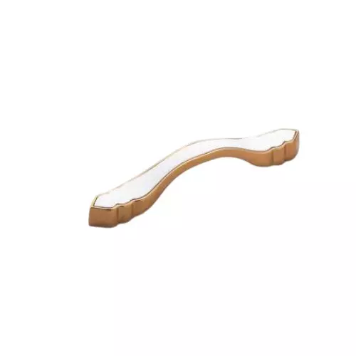 Altitude Cabinet Handle Size 96 mm Metal Body in R.Gold/White Finish for Home & Office Furniture, 2266