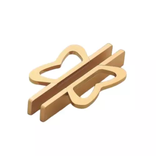 Altitude Wardrobe Handle Butterfly Series Size 450 mm Metal Body Silk Gold/PVD G. Finish for Home & Office Furniture