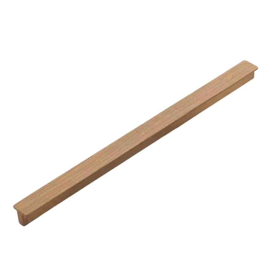 Altitude Wardrobe Handle Prism Series Size 576 mm Metal Body Teak Wood Finish for Home & Office Furniture