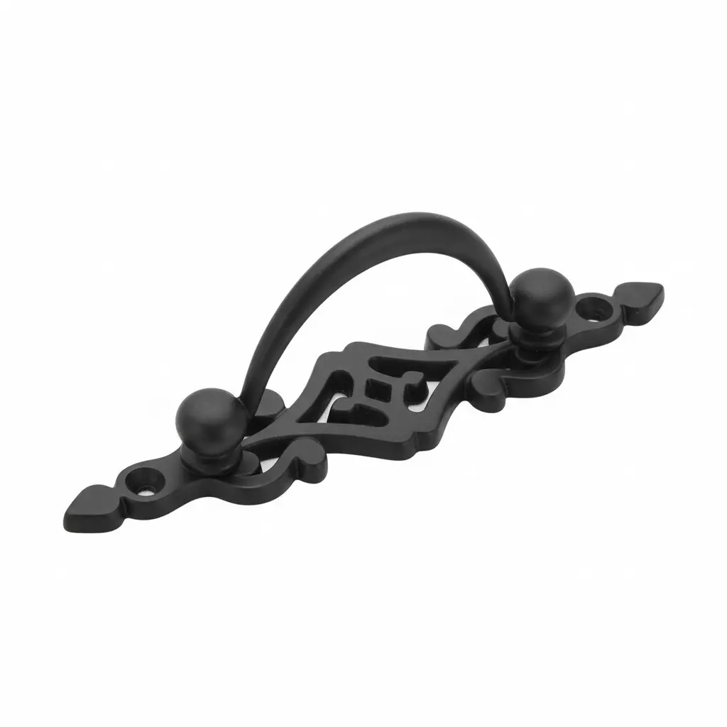 Altitude Drawer Chest Handle Standard Size Metal Body Black Finish for Home & Office Furniture, 607