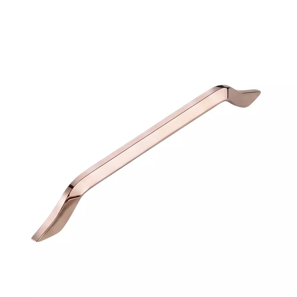 Paras WAVE Steel Cabinet Handle PVD Rosegold Finish, 1574 (Size: 96 - 224 mm)