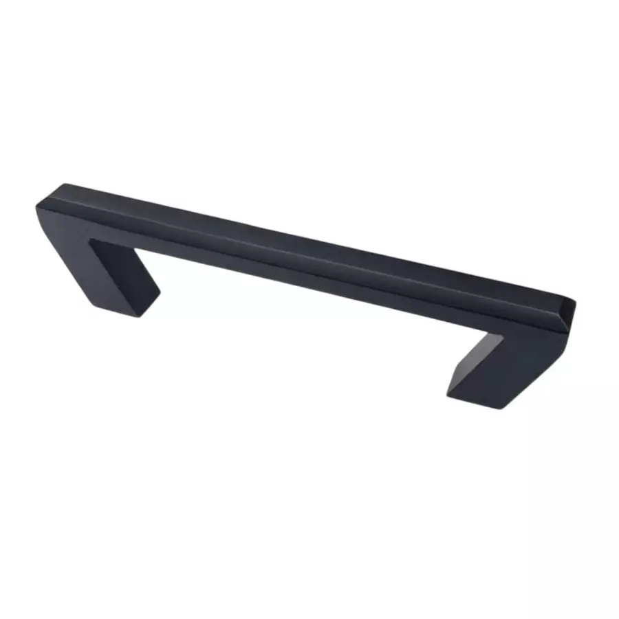 Paras CROSS Cabinet Handle Stainless Steel 160 mm Hole to Hole Distance Black Matt Finish, 1599