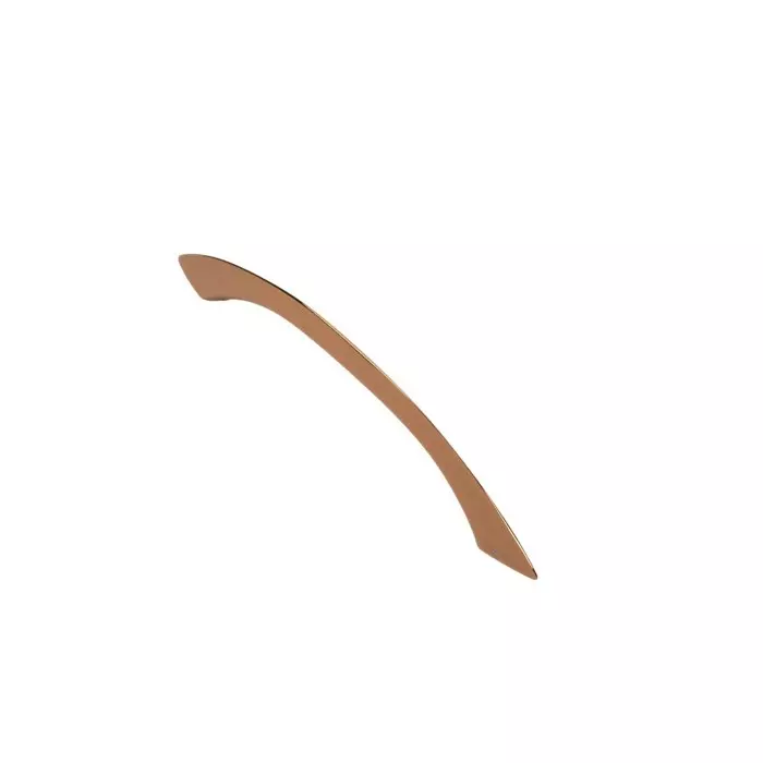 Hafele Drawer Handle Aeries Series 160 mm Hole Spacing Brass Material Rose Gold Finish, 100.05.111