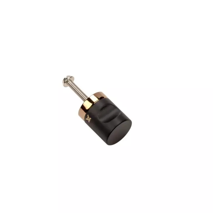 Hafele Drawer Knob Aeries Series 25 mm Hole Spacing Brass Material Black & Rose Gold Finish, 100.05.200