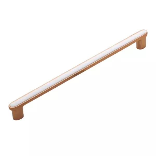 Altitude Cabinet Handle Size 288 mm Metal Body in R.Gold/White Finish for Home & Office Furniture, 1195