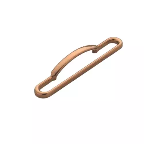 Altitude Cabinet Handle Size 96 mm Metal Body in PVD R.Gold Finish for Home & Office Furniture, 7147