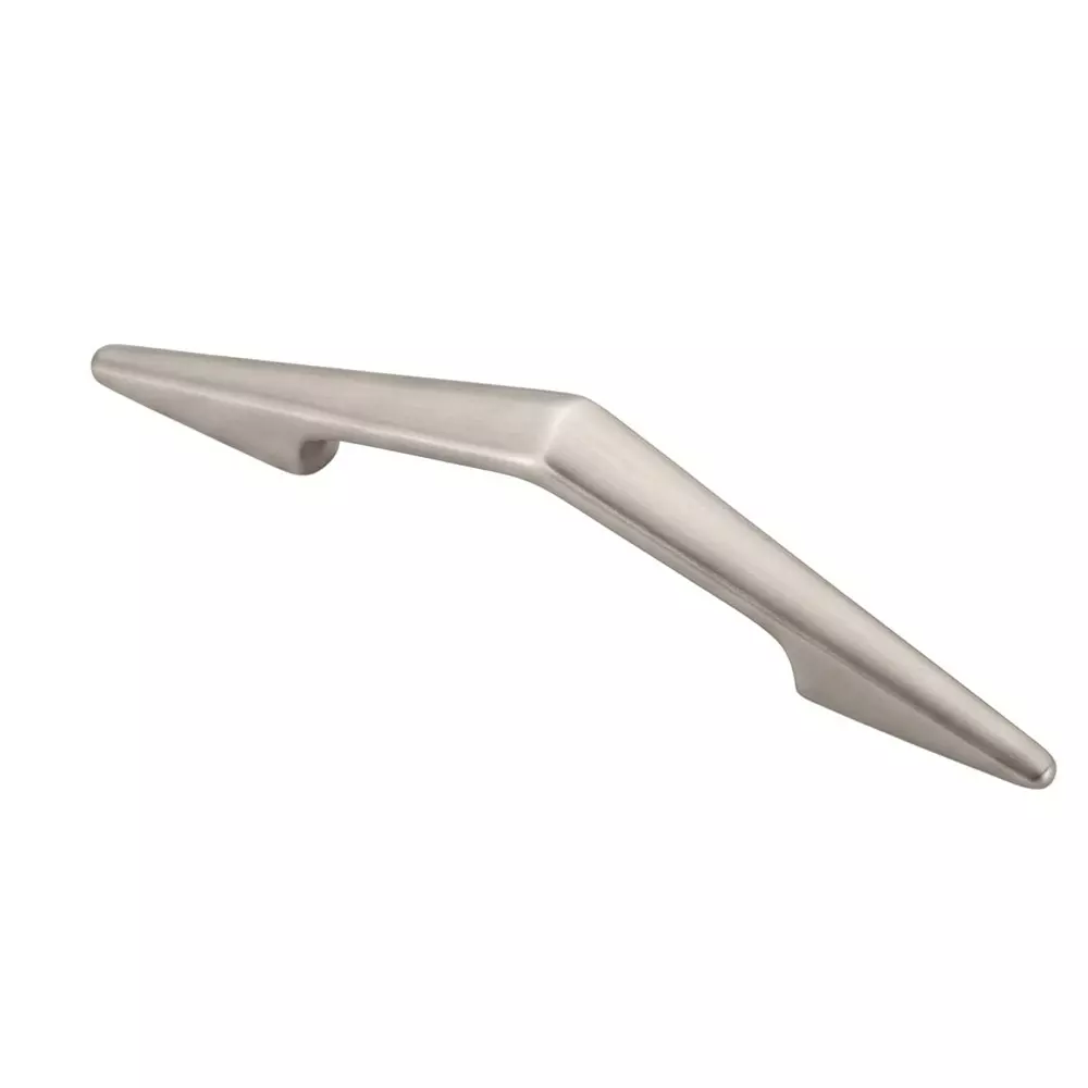 Paras BREZZA Cabinet Handle 96 mm Hole to Hole Distance Zinc Material Silver Satin Finish, 1378