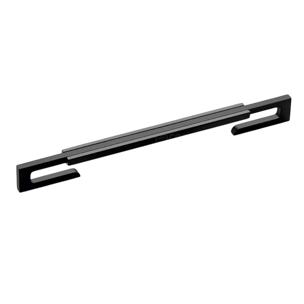 Paras SENSE Cabinet Handle 600 mm Size Aluminium Material Black Matt + Black Finish, 1568
