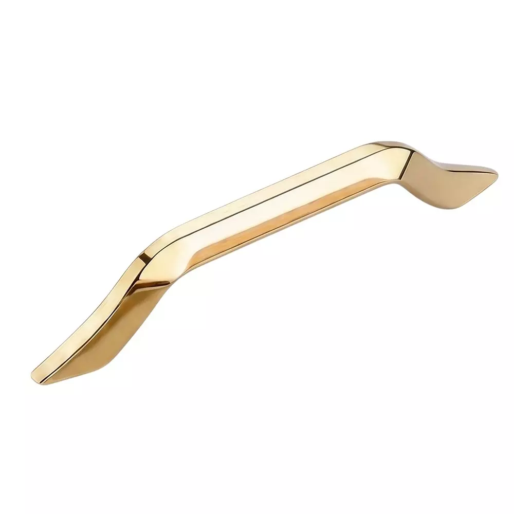 Paras WAVE Steel Cabinet Handle PVD Gold Finish, 1574 (Size: 96 - 224 mm)