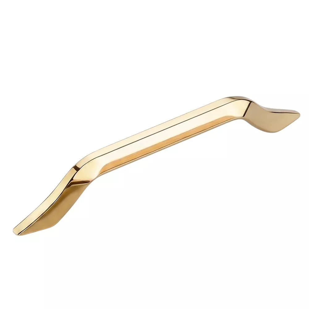 Paras WAVE Cabinet Handle 128 mm Size Steel Material PVD Gold Finish, 1574