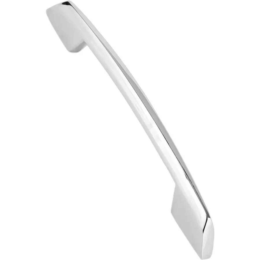 Atom 152.4 mm (6 inch) Zinc Silver Glossy Finish Cabinet/Drawer Handle, CH-545-CPPT-04-104 (Pack of 4)
