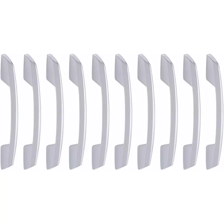 Atom Zinc Silver Glossy Finish Cabinet/Drawer Handle, CH-545-CPPT-04-110 (Pack of 10)
