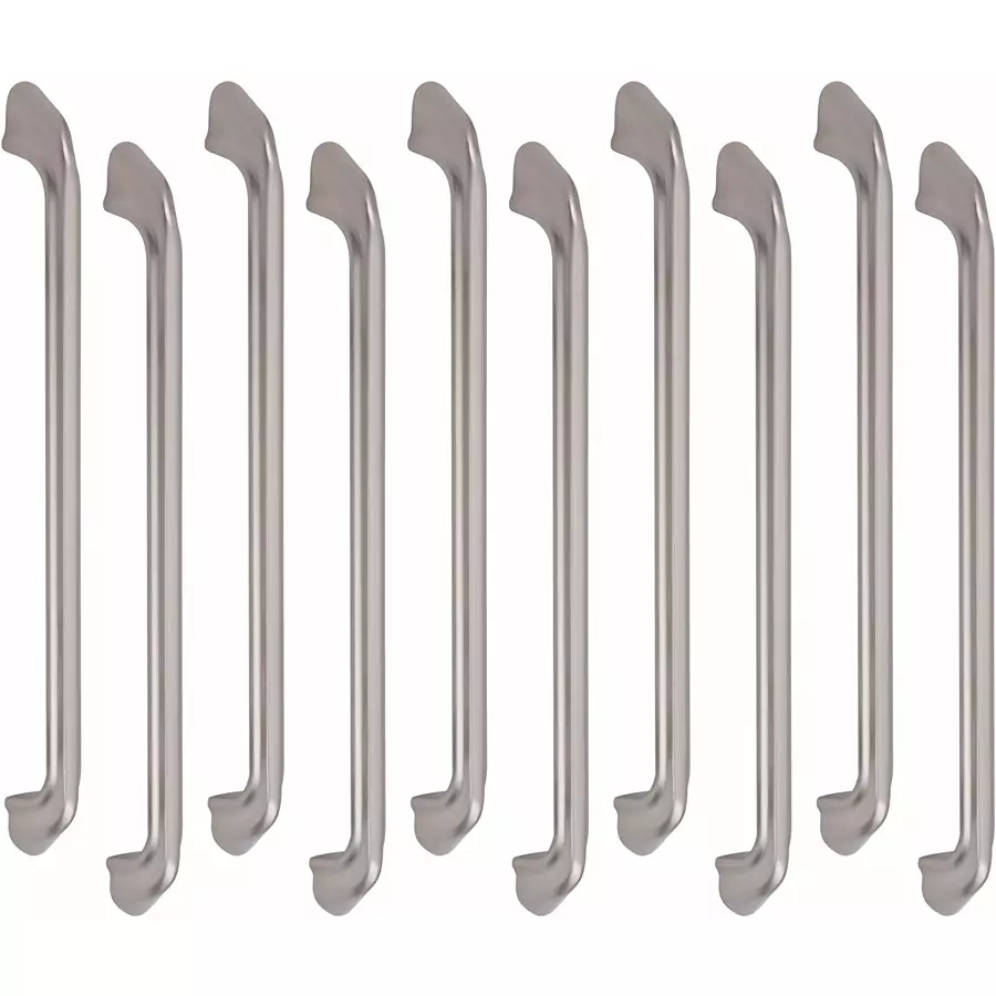 Atom Zinc Silver Glossy Finish Cabinet/Drawer Handle, CH-ZN-228-SS-10-110 (Pack of 10)