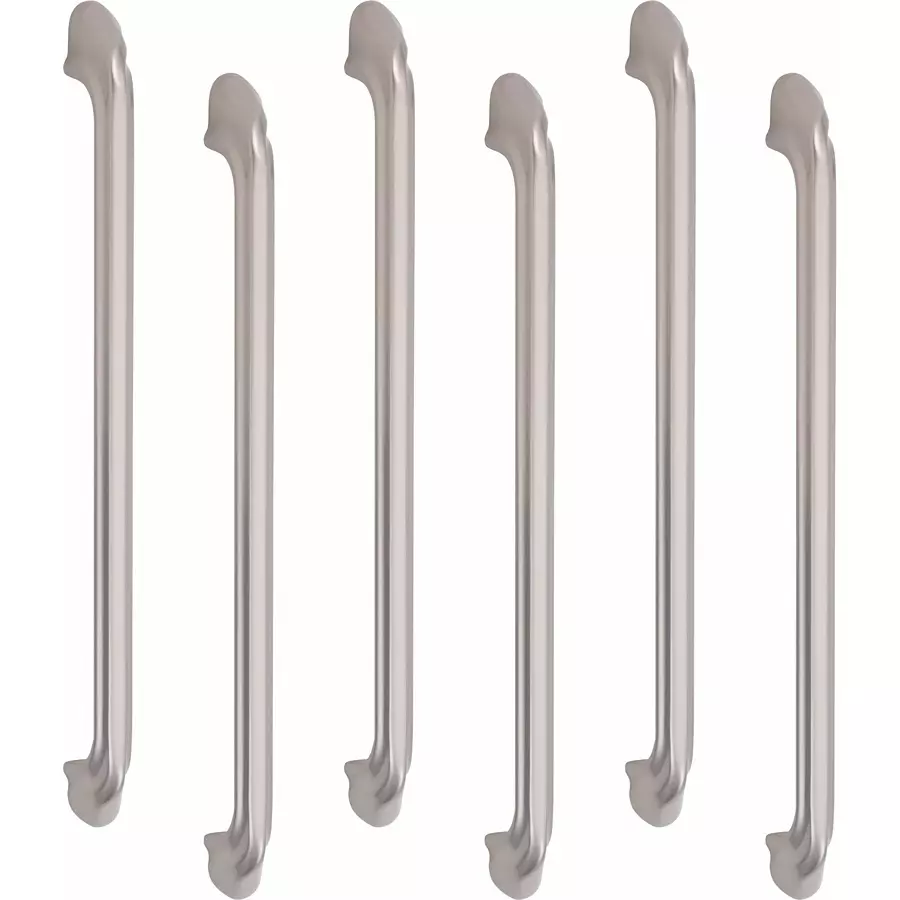 Atom Zinc Silver Glossy Finish Cabinet/Drawer Handle, CH-ZN-228-SS-12-106 (Pack of 6)