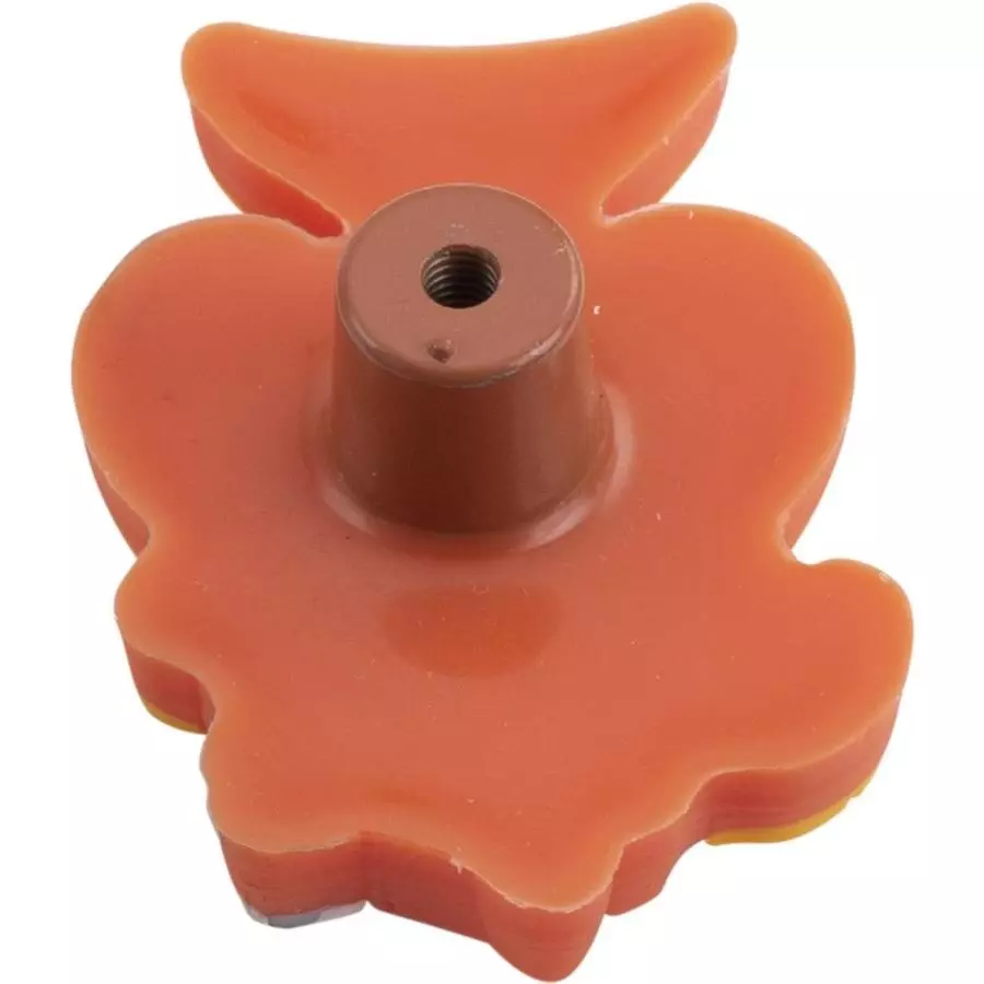 Atom Fish Zinc Orange and White Matte Finish Cabinet/Drawer Knob, KB-CHILD-FISH-106 (Pack of 6)