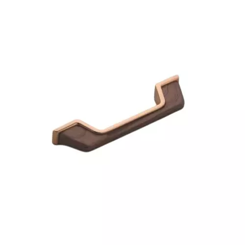 Altitude Cabinet Handle Size 160 mm Metal Body in R.Gold/Wenge Finish for Home & Office Furniture, 1548