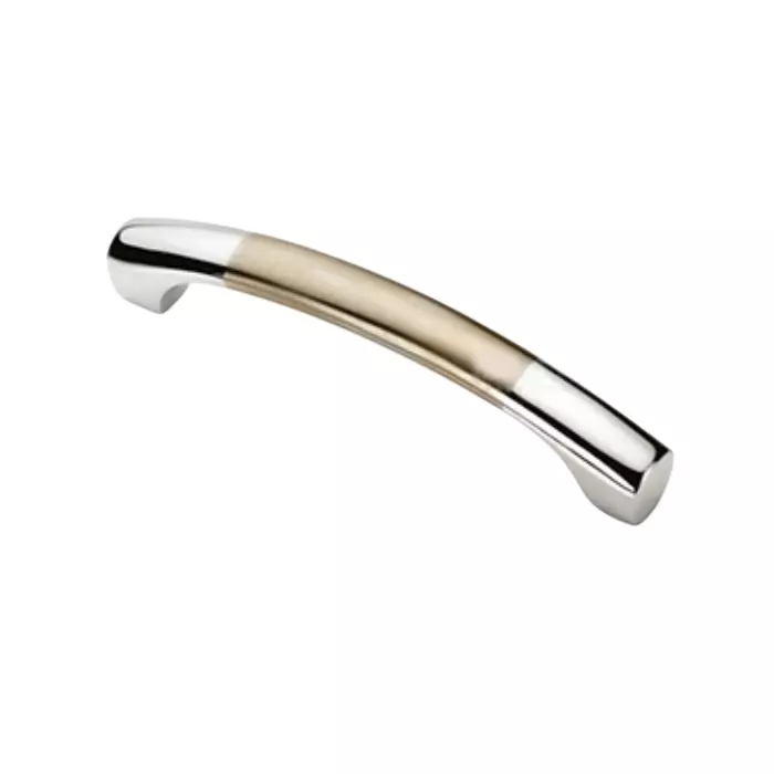 Paras C HALF ROUND Zinc Cabinet Handle Two-Tone (T.T) Finish, 1088 (Size: 96 - 256 mm)
