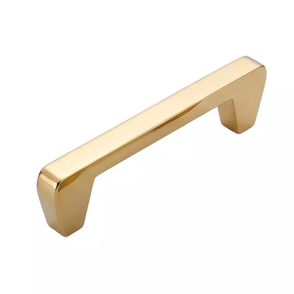 Paras TRIANGLE LEG Cabinet Handle 128 mm Size Steel Material PVD Gold Finish, 1523