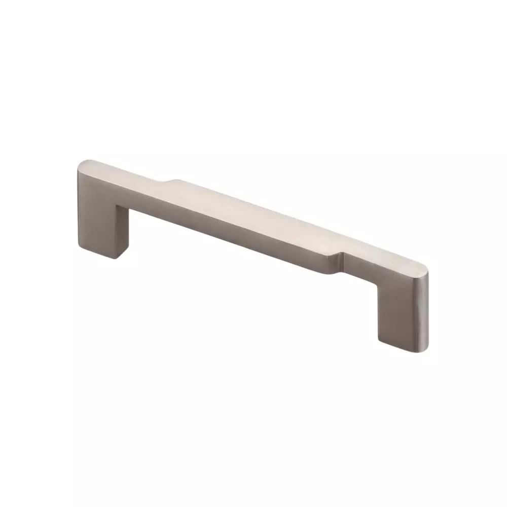 Paras CROSS CUT Steel Cabinet Handle Silver Satin Finish, 1567 (Size: 96 - 288 mm)