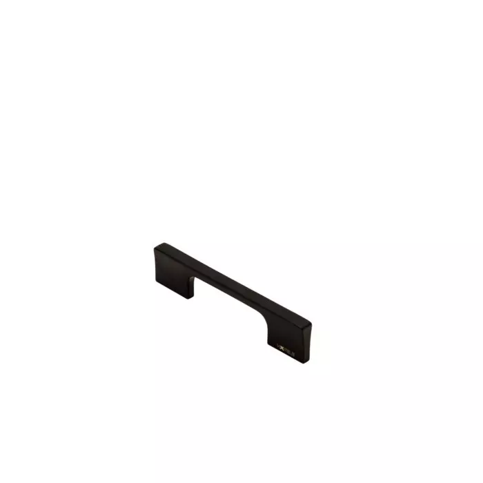 Hafele Drawer Handle Aeries Series 96 mm Hole Spacing Brass Material Matt Black Finish, 100.05.000