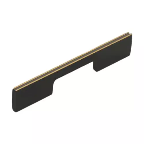 Altitude Wardrobe Handle Size 160 mm Metal Body Black/AB Finish for Home & Office Furniture, A-3