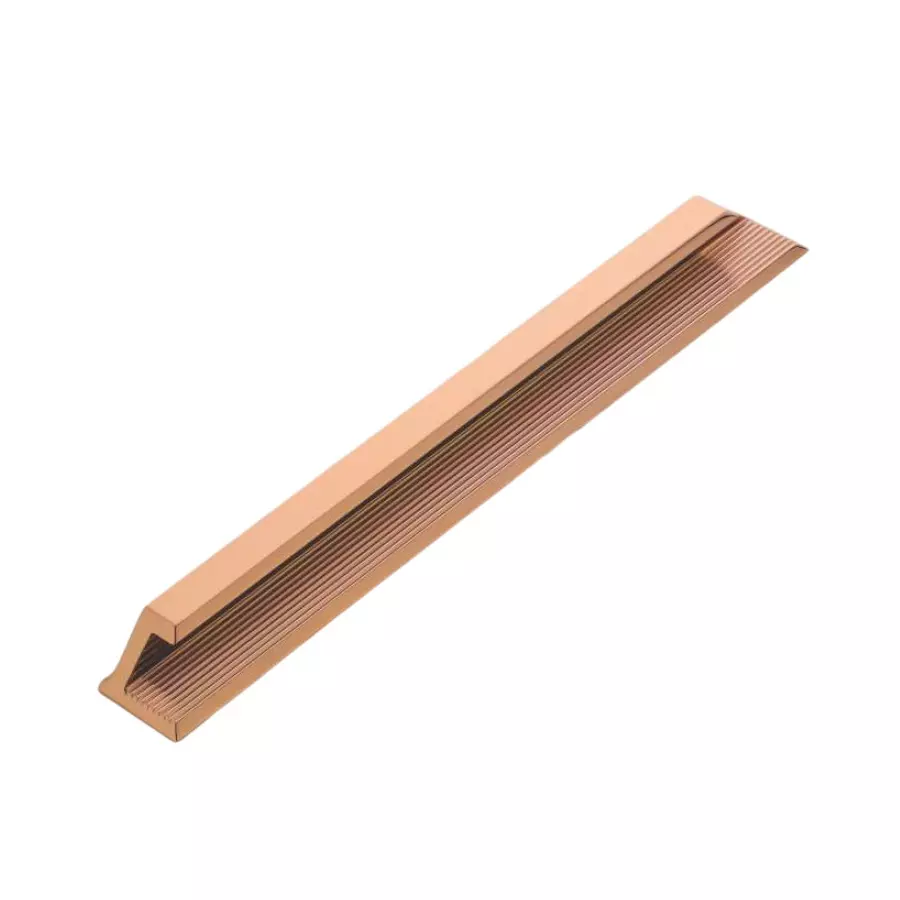 Altitude Wardrobe Handle Size 450 mm Metal Body PVD R.Gold Finish for Home & Office Furniture, P-035