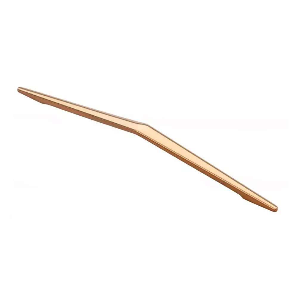 Paras BREZZA Cabinet Handle 224 mm Hole to Hole Distance Zinc Material PVD Rosegold Finish, 1378
