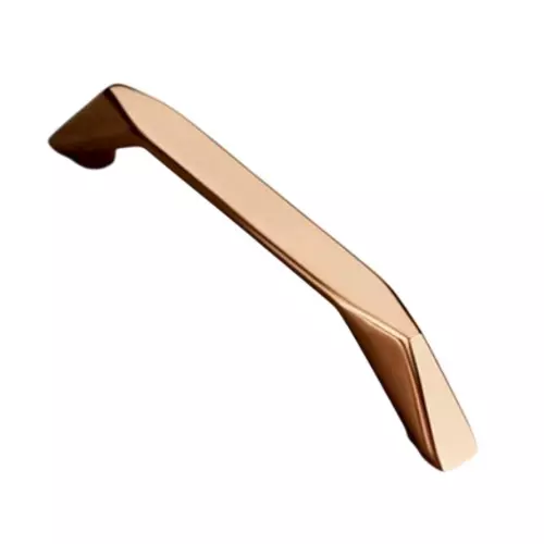 Paras DIAMOND CUT Zinc Cabinet Handle PVD Rosegold Finish, 1456 (Hole to Hole Distance: 96 - 224 mm)