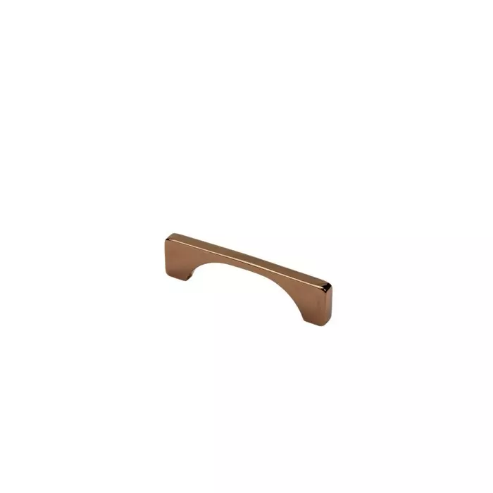 Hafele Drawer Handle Aeries Series 96 mm Hole Spacing Brass Material Rose Gold Finish, 100.05.020