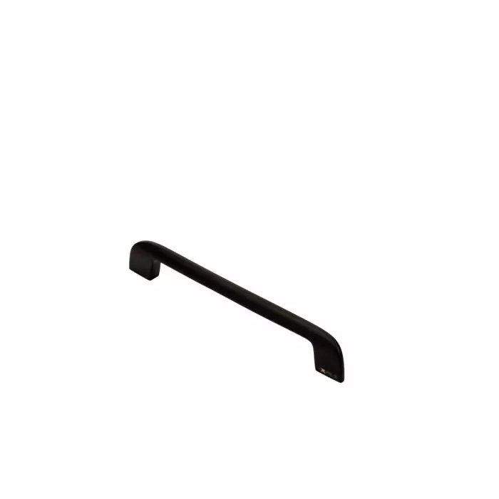 Hafele Drawer Handle Aeries Series 160 mm Hole Spacing Brass Material Matt Black Finish, 100.05.071
