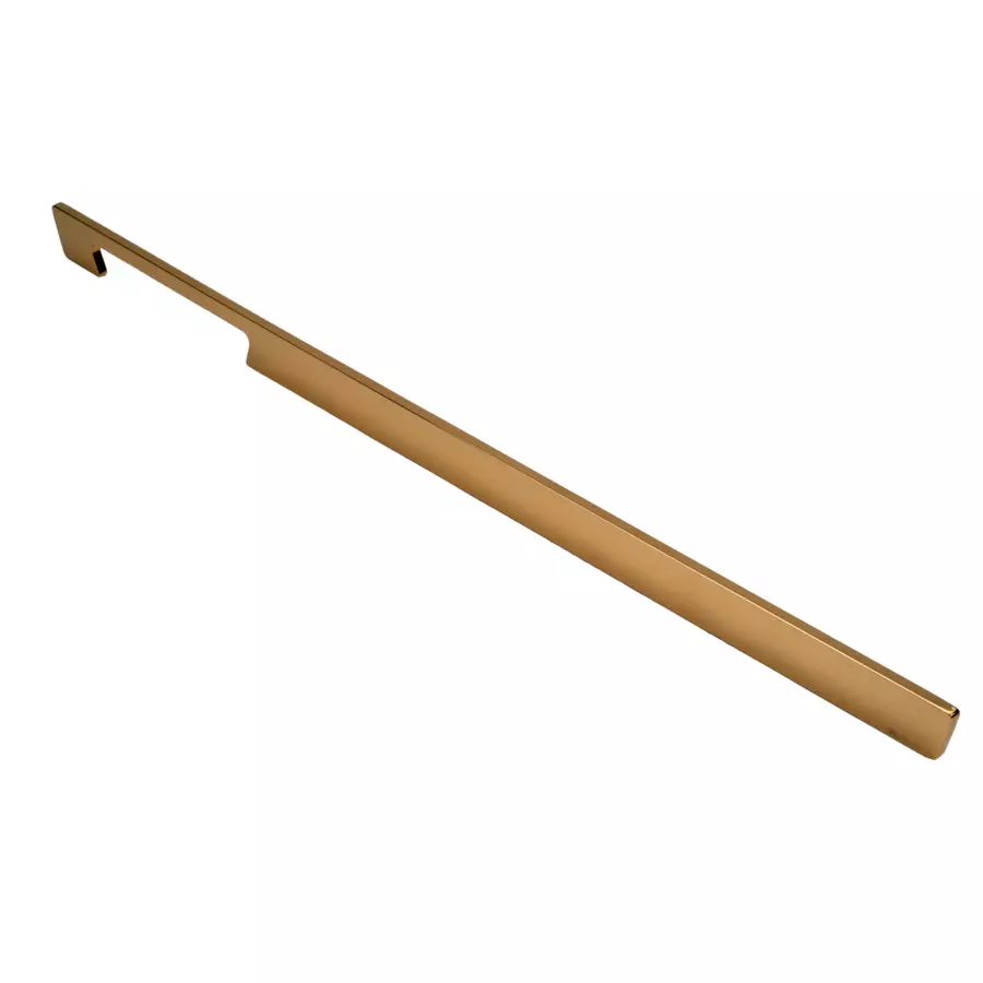 Hafele Drawer Handle Aeries Series 600 mm Hole Spacing Brass Material Gold Finish, 100.05.100