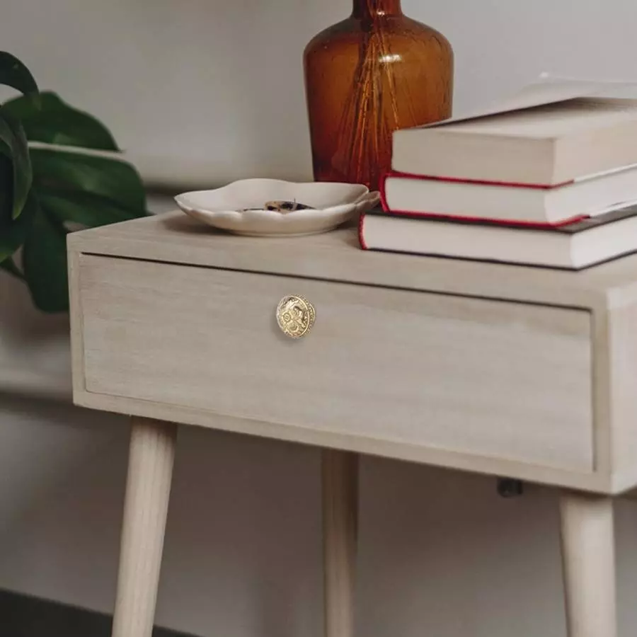 Atom Brass Multicolor Matte Finish Cabinet/Drawer Knob, KB-BK-ORCHID-MULTI-106 (Pack of 6)