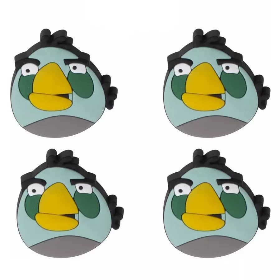 Atom Angrybird Zinc Green Matte Finish Cabinet/Drawer Knob, KB-CHILD-ANGRYBIRD-GREEN