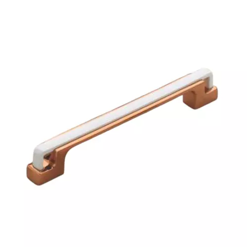 Altitude Metal Cabinet Handle Size 160 mm in RG/White Finish for Home & Office Furniture, 122