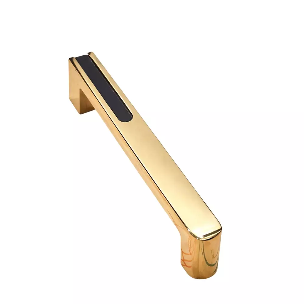 DM Locks 12 Inch (304.8 mm) Cabinet Handle Stainless Steel Finish Type PVD Gold-Black, CH 5002