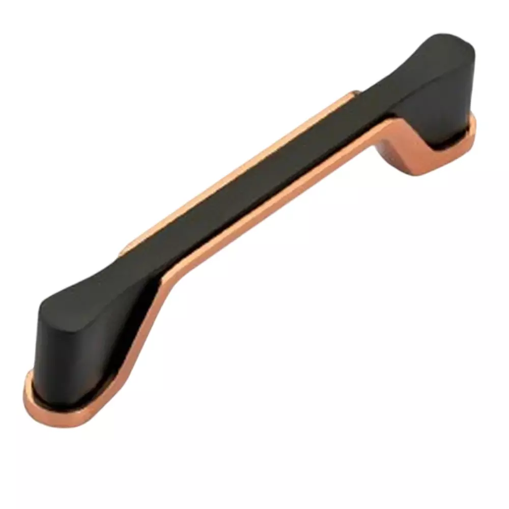 DM Locks 6 Inch (152.4 mm) Cabinet Handle Zinc Finish Type Rose Gold-Black, CH 5004