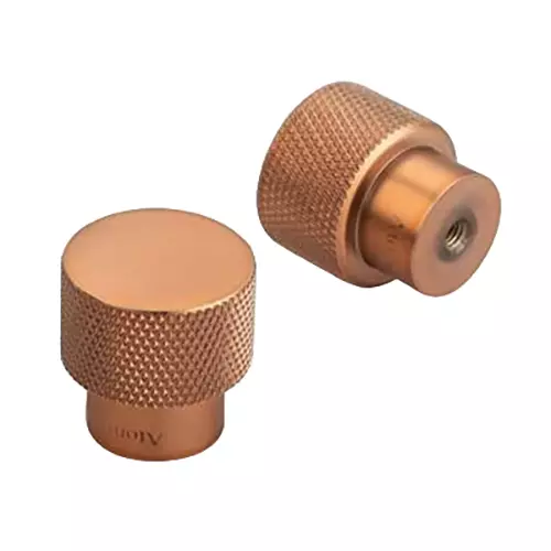 Atom Brass Gold Matte Finish Cabinet/Drawer Knob, KB-BK-DIAMOND-RG