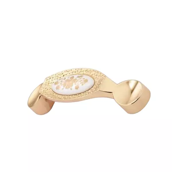 DORIO Smith Cabinet Handle Gold/Flower Finish 128 mm, DC-502