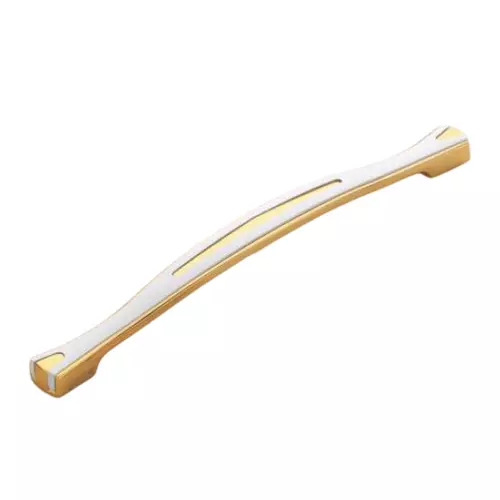 Altitude Metal Cabinet Handle Size 288 mm in Gold/White Finish for Home & Office Furniture, 136