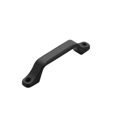Altitude Cabinet Handle Thar Sreies Size 128 mm Metal Body Gloss Blk/M.Blk Finish Front Screw Type for Home & Office Furniture