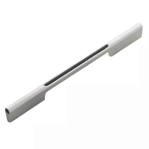 Altitude Wardrobe Handle Size 160 mm Metal Body White/Black Finish for Home & Office Furniture, A-52