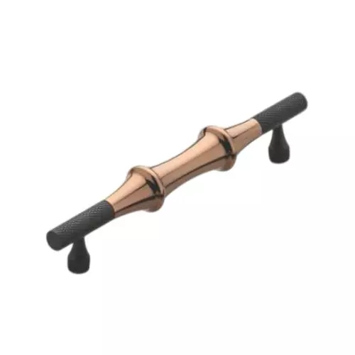 Altitude Wardrobe Handle Imperial Series Size 450 mm Metal Body Silk Black/PVD RG Finish for Home & Office Furniture