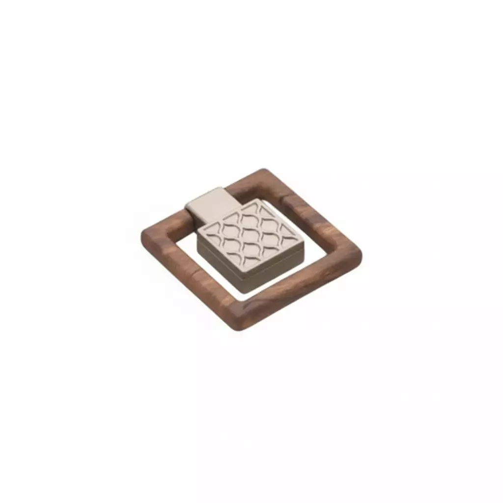 Altitude Drawer Chest Handle Standard Size Metal Body Wooden/Satin Finish for Home & Office Furniture, 702