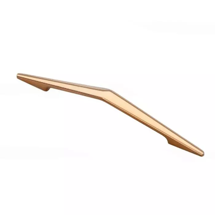 Paras BREZZA Cabinet Handle 160 mm Hole to Hole Distance Zinc Material PVD Rosegold Finish, 1378
