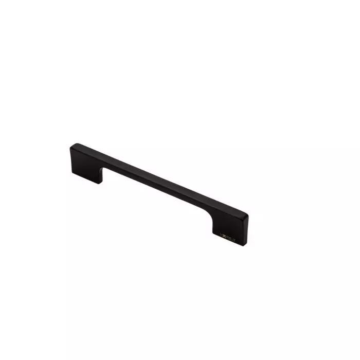 Hafele Drawer Handle Aeries Series 160 mm Hole Spacing Brass Material Matt Black Finish, 100.05.001