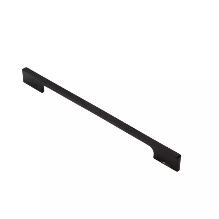 Hafele Drawer Handle Aeries Series 320 mm Hole Spacing Brass Material Matt Black Finish, 100.05.002