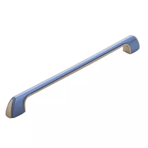 Altitude Metal Cabinet Handle Size 224 mm in Blue/Satin Finish for Home & Office Furniture, 126