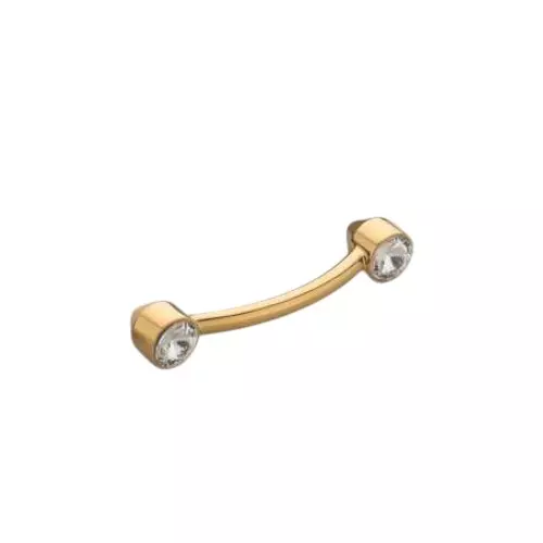 Altitude Cabinet Handle Size 96 mm Metal Body in PVD Gold Finish for Home & Office Furniture, 7001